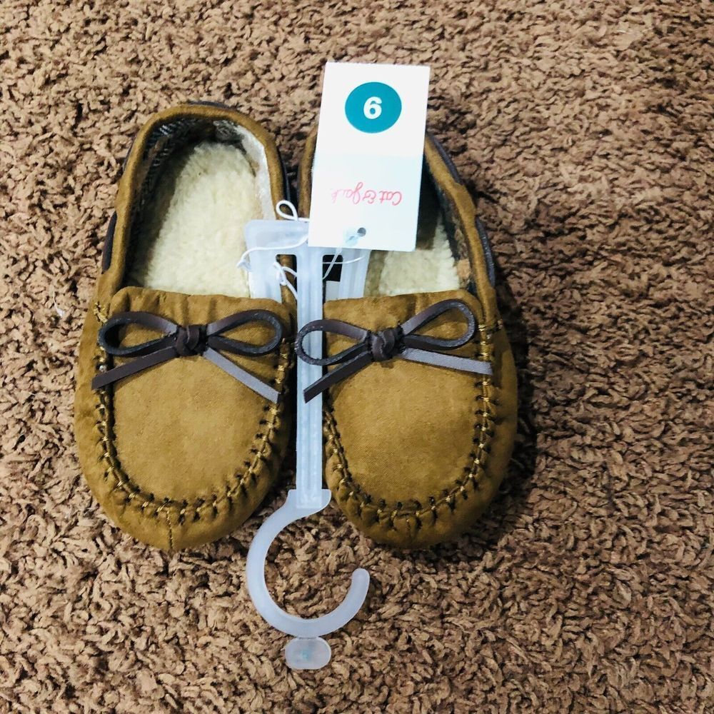 Cat & Jack Baby Toddler Casual Shoes Slip On Chestnut Size 9 - Picture 2 of 6